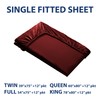 Cathay Home Queen Flannel-Plush Fitted Sheet - Ultra Soft &