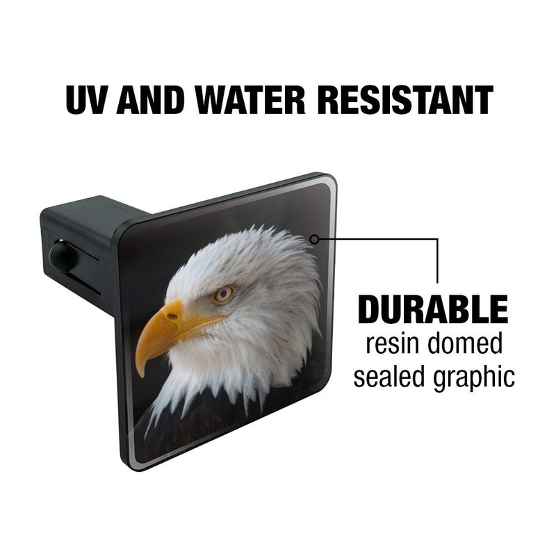 GRAPHICS & MORE Stoic Bald Eagle Tow Trailer Hitch Cover