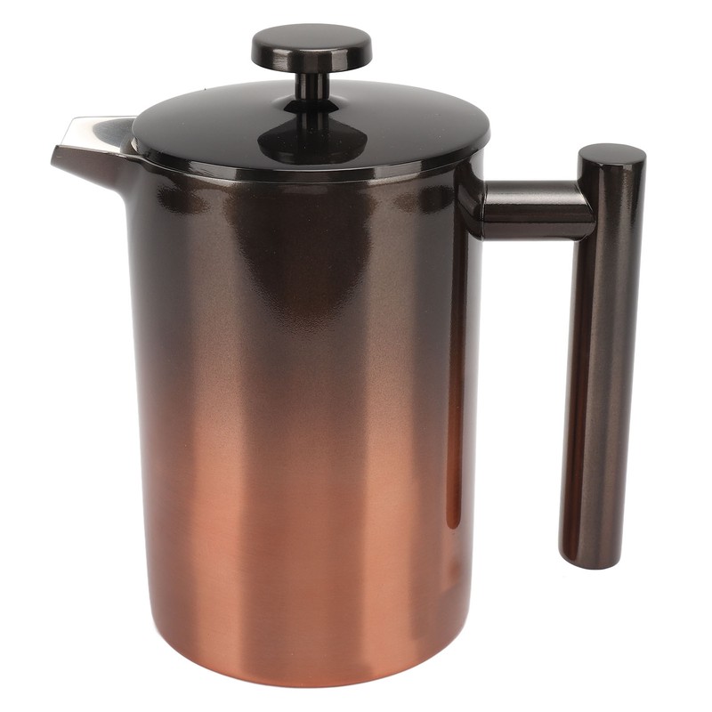 French Press Coffee Tea Maker with Filter Double Layer 304