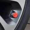 Red Rose Tire Valve Stem Caps, Red Valve Stem Caps