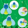 600 Sheets Cute Firefly Sticky Notes Insect Animals Firefly Shape
