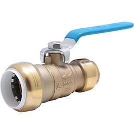 SharkBite Brass 1-in Push-to-Connect x 3/4-in Push-to-Connect Ball Valve 25551LFZ