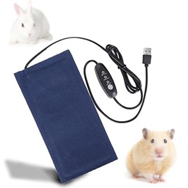 Small Reptile Heating Pad Reptile Heat Pad, 3 Level Adjustable Temperature USB Heating Pad Reptiles Heating Mat, Terrarium Heat Mat Heating Pad For Hamster/Rabbit/Lizard/Frog/Spider,11x5.7inch