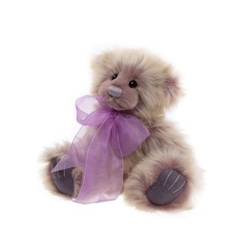 Charlie Bears Thursday Subtle Purple & Beige Fur Teddy Bear - Soft, Cute & Huggable Collectible Stuffed Animal for Kids & Adults