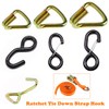 4 Pack Heavy Duty Ratchet Hooks 25mm x 800kg S