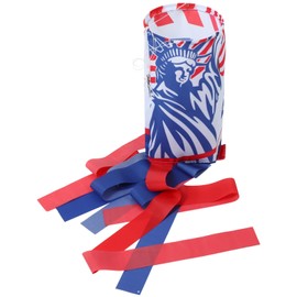 Kisangel Patriotic American Flag Garland of July Windsocks Us Windsocks for Garden Backyard Decorations