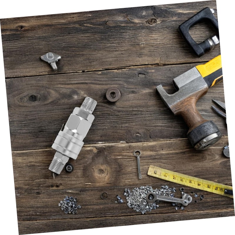 Operitacx Multi-Purpose Hydraulics Quick Connectors Steel Self-Locking Compact for Vehicle
