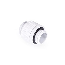 Alphacool 17489 Icicle Double Nipple Rotatable G1/4 Male to G1/4 Male - White Water Cooling Connection