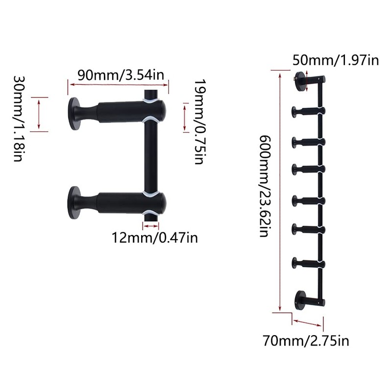 Gdrasuya10 Wall Mounted Metal Vertical Tree Branch Coat Rack, 6