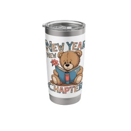 Start a New Chapter 2024 Cute Bear Adorable Teddy Bear Stainless Steel Insulated Tumbler