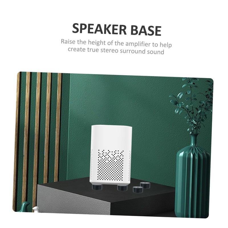 OSALADI 8pcs Rubber Speaker Spike Pads Sound Dampening Isolation Feet