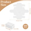 100 Pcs Plain Card Craft Matchboxes, White Matchbox 5x3x2.5 cm