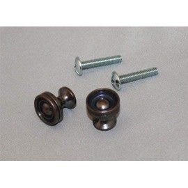 Antique Bronze Piano Desk Knobs with Screws - 1 Pair - Furniture Repair