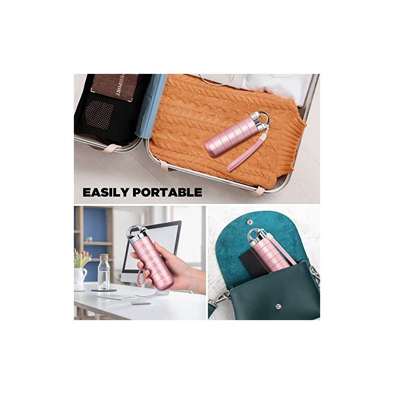 Zannaki Portable Waterproof Aluminum Weekly Pill Organizer