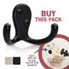 Jack N’ Drill 5 + 1 Pack Double Coat Hooks