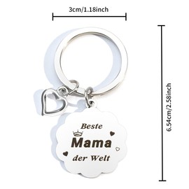 Yeeaulpa Mama Geschenk, Geschenke Für Mama, Geburtstagsgeschenk Für Mama, Weihnachtsgeschenke Für Mama, Mutter Geschenk, Mutter Tochter Geschenk, Beste Mama Geschenk, Schlüsselanhänger Mama