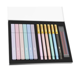 Mr. Pen- Aesthetic Highlighters and Pens with Case, 12 Pack, 6 Pen Refills, Cute Highlighters Assorted Colors, Colorful Ink Bible Pens No Bleed Through
