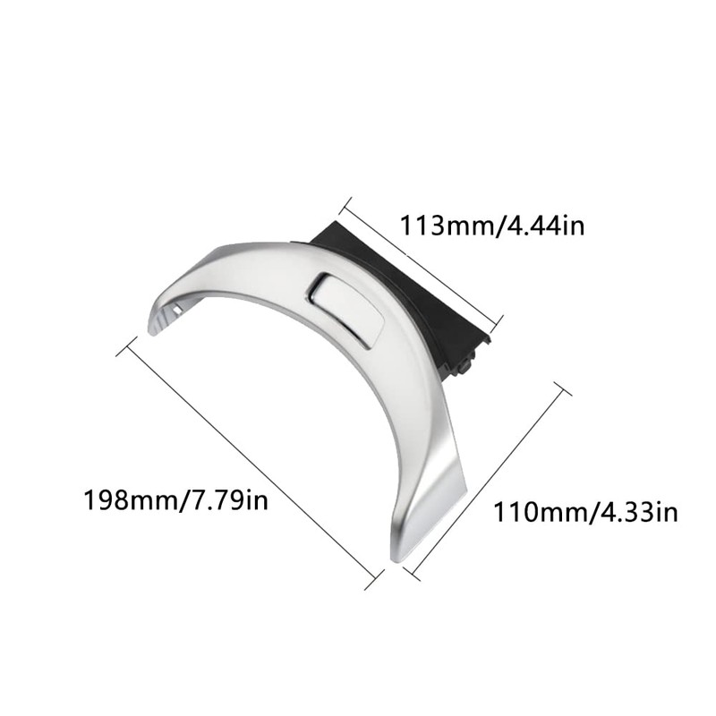 Baceyong Silver ABS Armrest Storage Box Release Knob Fits Mer-cedes-Be-nz