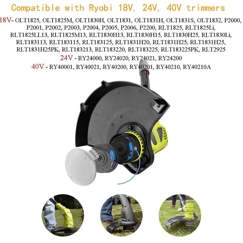 anforee AC14RL3A String Trimmer Spool Line Suitable for Ryobi One+18v,