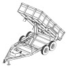 Johnson Trailer Parts 7′ x 14′ Dump Trailer Plans | DT714-14J Trailer Blueprints