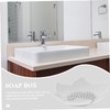 LABRIMP 2pcs Flower Soap Holder Self-draining Flower Shaped Soap Dish