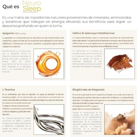 ETERNAL NUTRITION Neuro Sleep: Magnesio Bisglicinato y Teanina (100 Caps) | Bisglicinato, L-Teanina, Apigenina y SAM-e · 100 Porciones · 750 mg · Rela