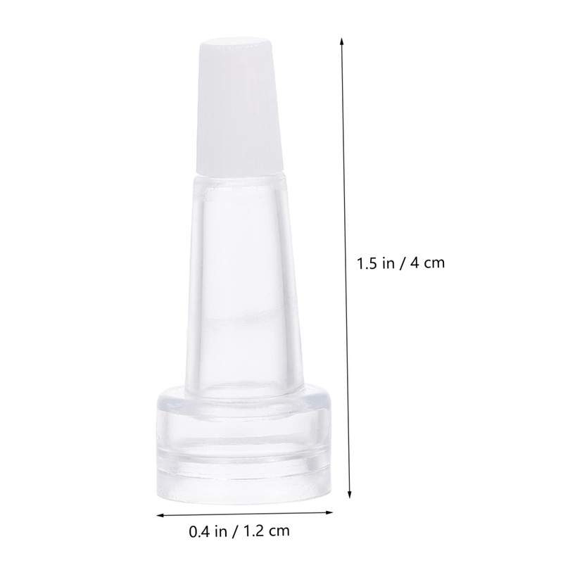 ULTECHNOVO 100pcs Professional Horn-shape Vial Bottles Caps for Essence Storage