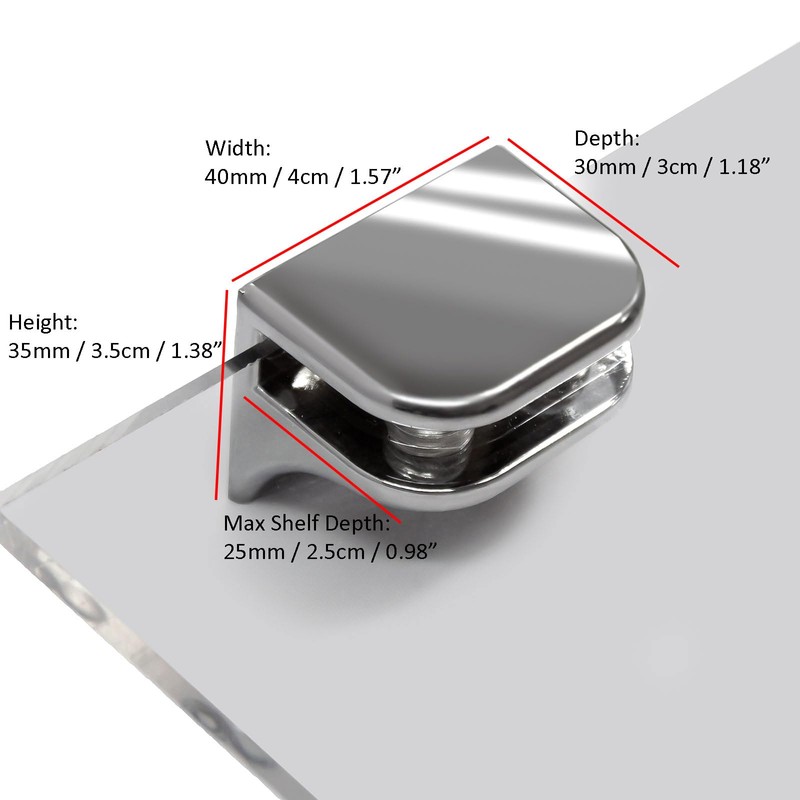 Display Stands Acrylic Shelves - Wall Mounted Simple Flat Rounded