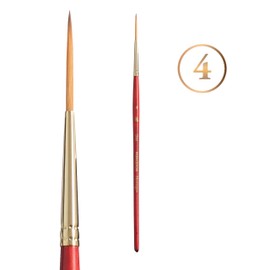 Princeton Heritage Paintbrush, Size 4, Scarlet