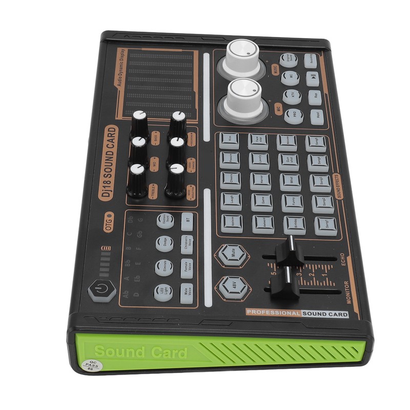 Sound Mixer Multi Sound Effects Noise Reduction Colorful Lights DJ18
