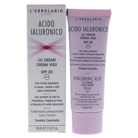 L'ERBOLARIO - Hyaluronic acid CC cream shades' caramel SPF 20