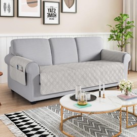 VANSOFY Couch Cover, Waterproof Sofa Covers Washable Slipcover Furniture Protector Couch Seat Covers Non-Slip Couch Cover for Dogs, Pets(Sofa, Off White)