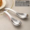 Berglander Stainless Steel Soup Spoons Set of 6, Raman Spoon,