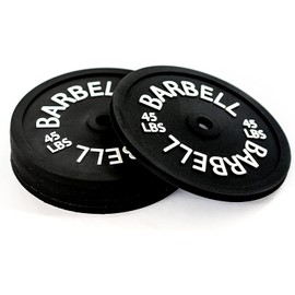 Juego de posavasos de pesas con placa de barra redonda de 6 piezas, posavasos de silicona negros redondos para mesa de café, posavasos absorbentes para bebidas, regalos de gimnasio para hombres y