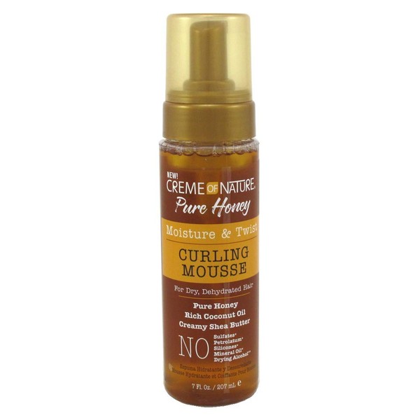 Creme Of Nature Pure Honey Curling Mousse 7 Ounce Pump (207ml)