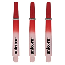 UNICORN Dart Shafts | Gripper 3 Two-Tone | Durable Nylon | Medium 44.2mm | Red & White | 3 Stems
