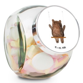 Mr. & Mrs. Panda Bonbonglas Bär Schaukel L 870ml - Geschenk, Bär Verlust Trauer Trauergeschenk Traurig trösten Trost Liebeskummer Liebe Verliebt,