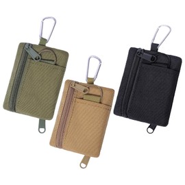 GDFHBD 3 Pieces Outdoor Mini Wallet, Small Men'S Wallet, Tactical Pocket Bag, Mini Wallet, Men'S Small Wallet (3 Colors).