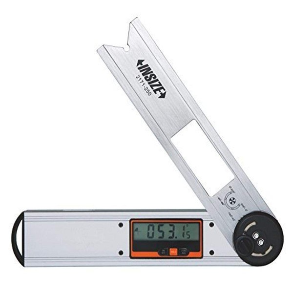 INSIZE 2171-250 Electronic Protractor, 0 Degree - 360 Degree