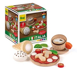 Erzi 28148 Assorted Italy Wooden Shop Items for Children, Role Play