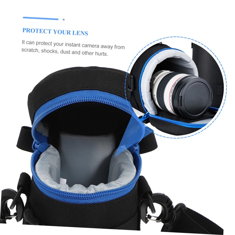 Mipcase 1Pc Shockproof Camera Lens Pouch Thickened Storage Bag for