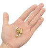 100 Sets Chicago Screws,Leather Rivets Sets with Five Sizes (Gold)