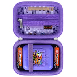 Canboc Carrying Travel Case Compatible with Bitzee Interactive Toy Digital Pet and Case, Virtual Electronic Pets Kids Toys Storage Bag, Purple+Purple (Case Only)