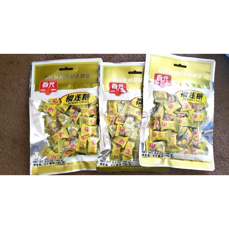 CHUN GUANG 3 PACK CHUN GUANG DURIAN HARD CANDY