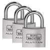 Burg-Wächter Alutitan Trio 770 40 SB Padlocks with Keys, Keyed