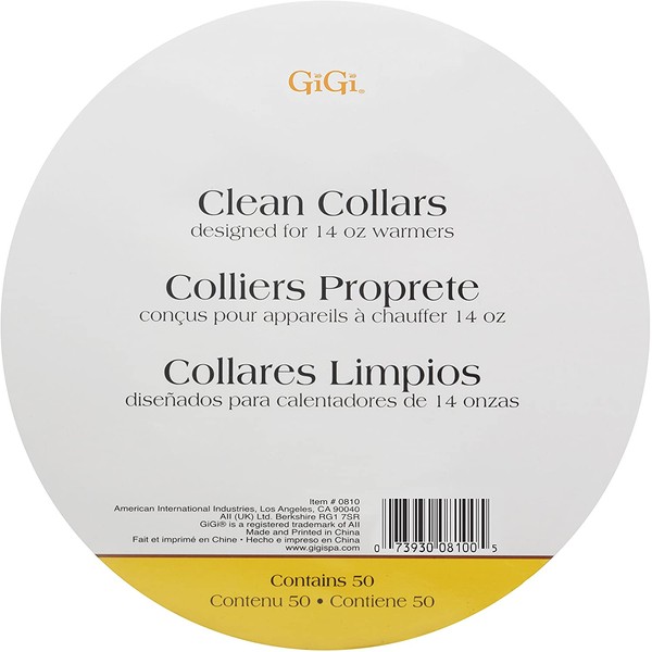 GiGi Clean Collars for 14-Ounce Wax Warmers, 50 Pieces