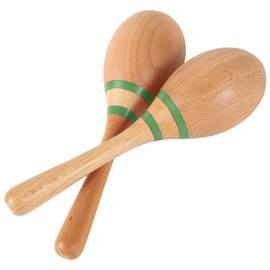 All Bright AllBright Maracas Wooden Lightweight Lifter Playing Rhythm Training Karaoke Shakers Children Musical Instruments Set of 2