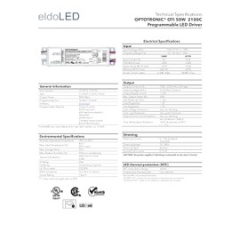 eldoLED | *2743YG Oti50W/UNV/2100C/2DIMLT2/P6 | LED Driver | Replacement for 79278 Osram