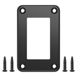 1 Way Zinc Alloy Rocker Switch Mounting Plate Toggle Switch Housing Holder with Screws for Car Marine Boat Truck RV