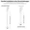 1 1/4 Inch Space-Saving Siphon - Odour-Proof Adjustable Siphon Sink